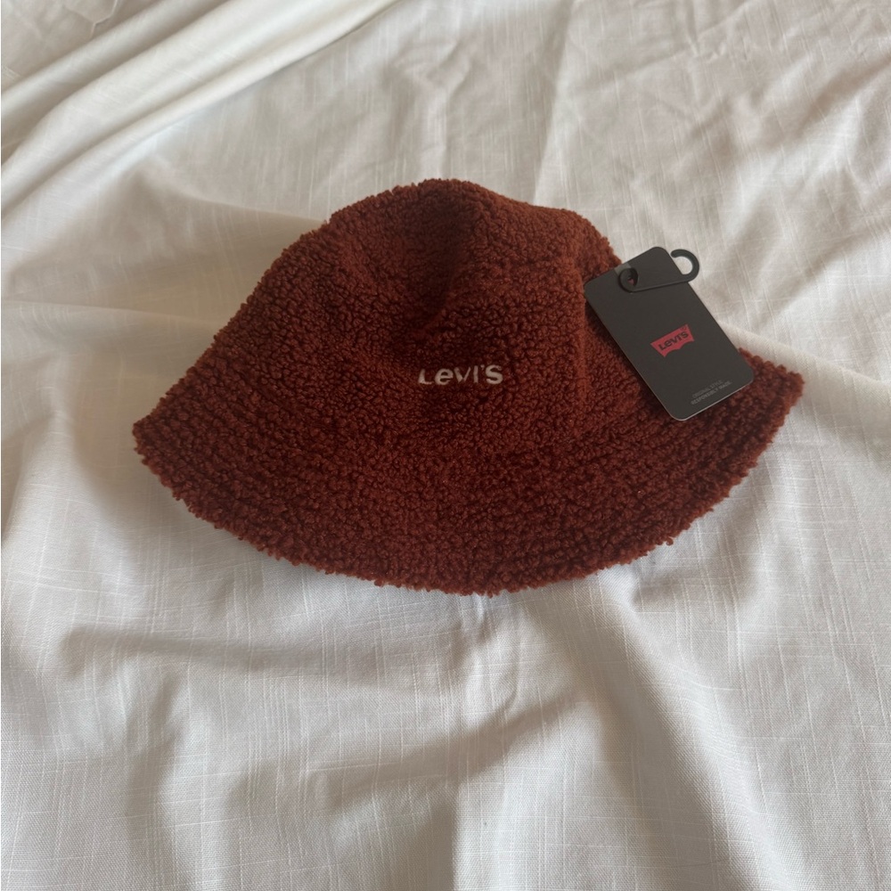 Levi's Rich Brown Textured Bucket Hat